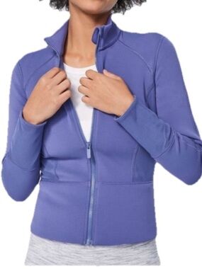 Lululemon Forme II Jacket
Navy Peplum, Scrubs Jacket,
Yoga Women's Size 6